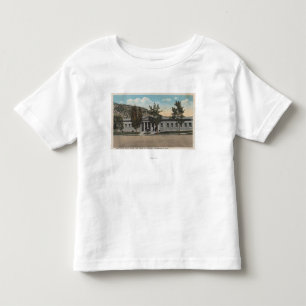 Thermopolis, WY - View of Big Horn Bath House Toddler T-Shirt