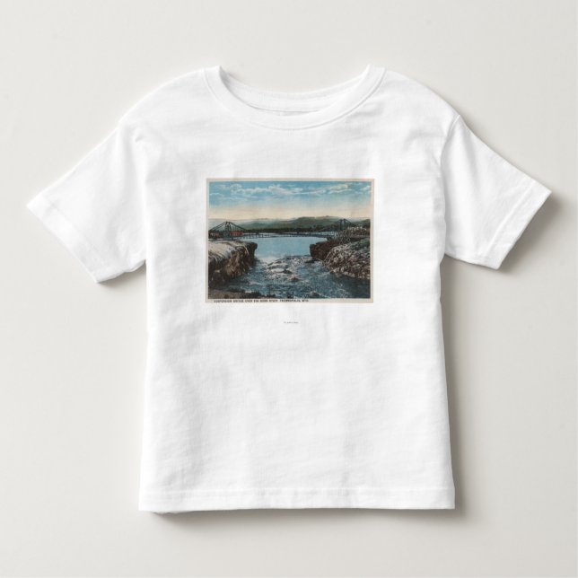 Thermopolis, WY - View of Bridge over Big Horn Toddler T-Shirt (Front)