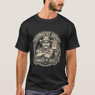 Thermostat Sheriff Funny Dad T-Shirt