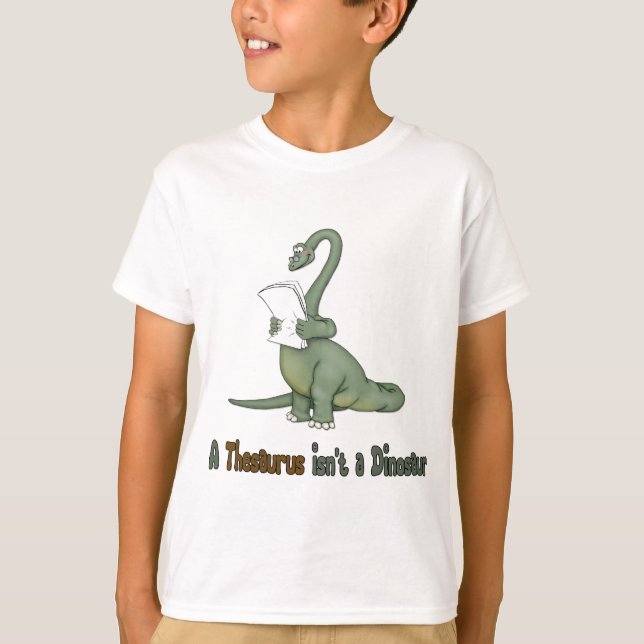 Thesaurus Dinosaur T-Shirt (Front)