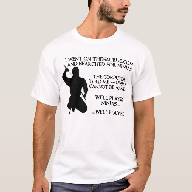 Thesaurus Ninjas Funny Ninja Shirt (Front)