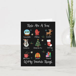 These Are A Few Of My Favourite Things Card