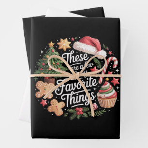 These Are A Few Of My Favourite Things Christmas  Wrapping Paper Sheet