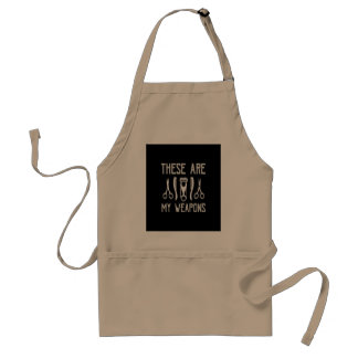 these are my weapons standard apron