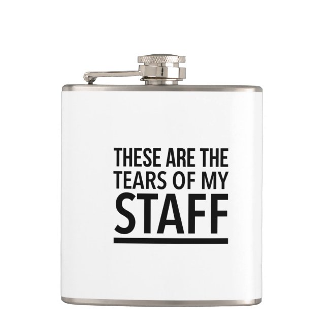 These are the tears of my staff hip flask (Front)