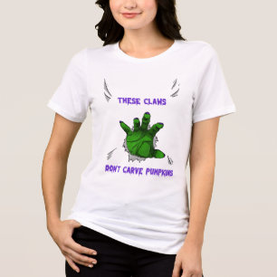 These Claws Don’t Carve Pumpkins Halloween Nail Tri-Blend Shirt