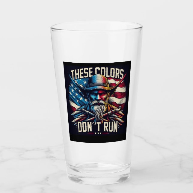 These Colours Don’t Run Beer Glass (Front)