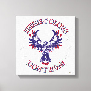 These Colours Don't Run! Eagle Stars & Stripes Canvas Print