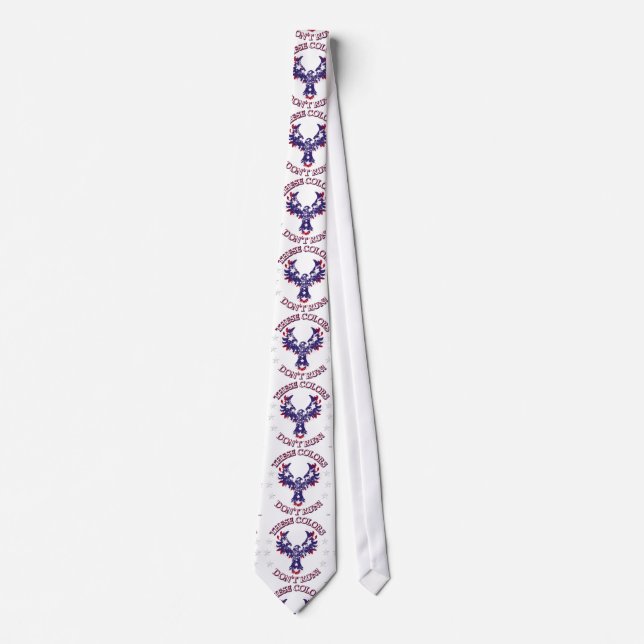 These Colours Don't Run! Eagle Stars & Stripes Tie (Front)
