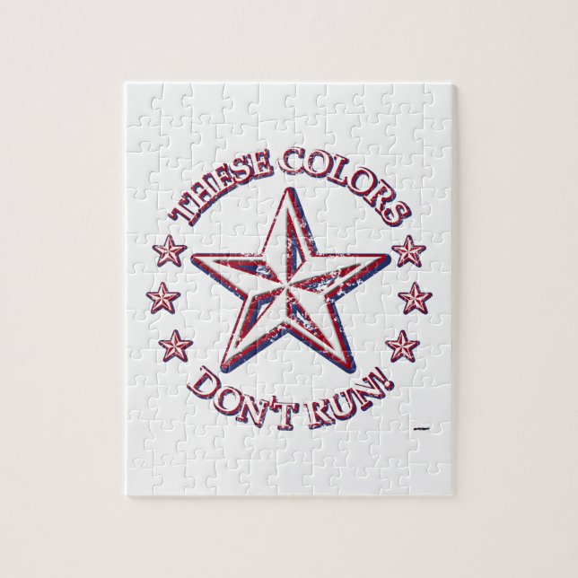 These Colours Don't Run! Star Jigsaw Puzzle (Vertical)