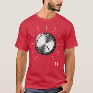 These Go To Eleven Volume Knob Guitar print T-Shirt