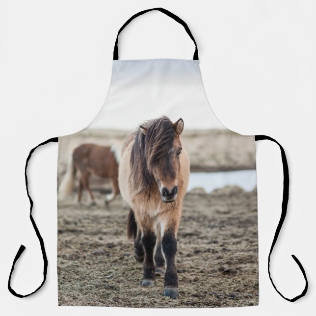 THESE HORSES ARE VERY SWEET AND INQUISITIVE APRON (Front)