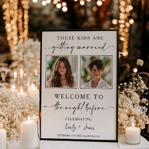 These Kids Are Getting Married Rehearsal Wedding Poster