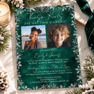 These Kids Are Getting Married Winter Rehearsal Invitation