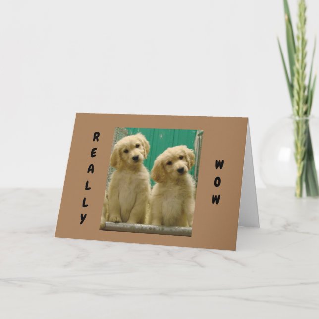 THESE PUPS CAN'T BELIEVE YOU ARE "40" CARD (Front)