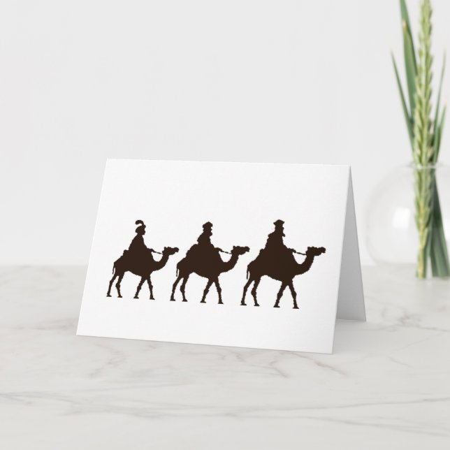 These Three Kings of Orient Are Christmas Drawing Holiday Card (Front)
