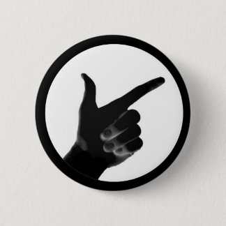 TheseGuys Pointing Hand 6 Cm Round Badge