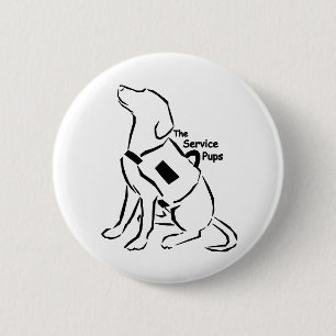 TheServicePups-Button 6 Cm Round Badge