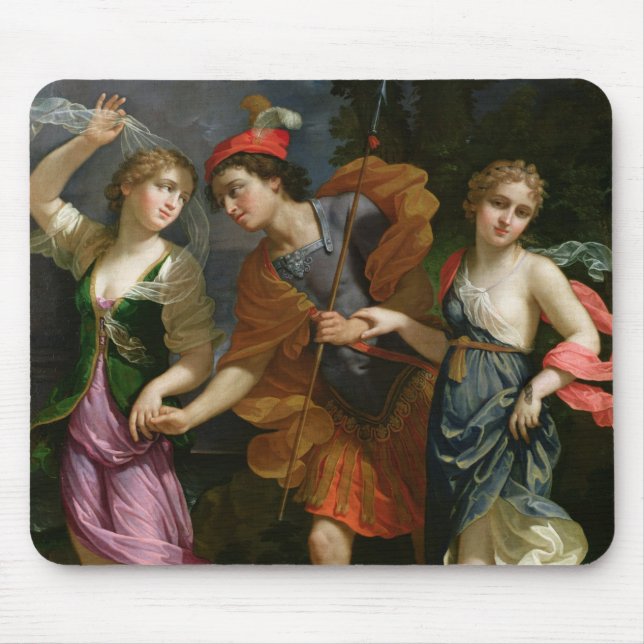 Theseus with Ariadne and Phaedra Mouse Pad (Front)