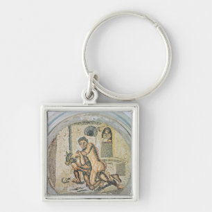Theseus wrestling with the Minotaur Key Ring