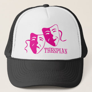 thespian hot pink trucker hat