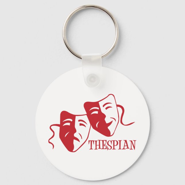 thespian red key ring (Front)