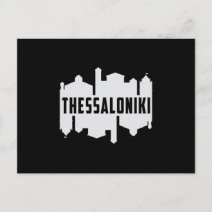 Thessaloniki Greece City Skyline Cityscape Gift Postcard