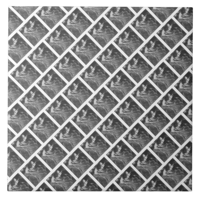 #THESURFINGMERMAID @ MAGHIE.ORG #CERAMICS TILE (Front)