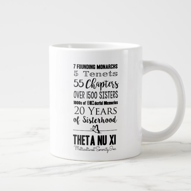 Theta Nu Xi 20th Anniversary Mug (Right)