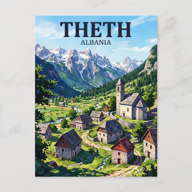 Theth, Albania Albania Postcard (Front)