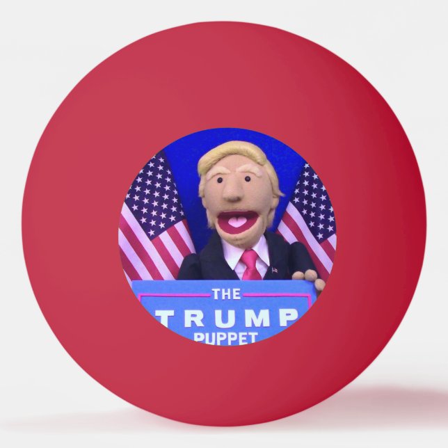 @TheTrumpPuppet Red Ping Pong Ball (Front)