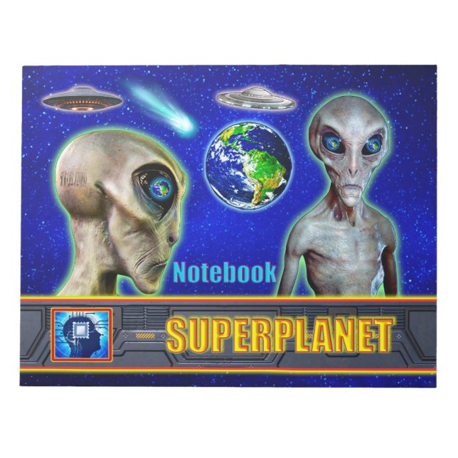 THEY ARE ALREADY HERE - SUPERPLANET design collect Notepad (Front)