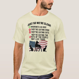 They Are Eating Pets In Springfield - Harris Walz T-Shirt