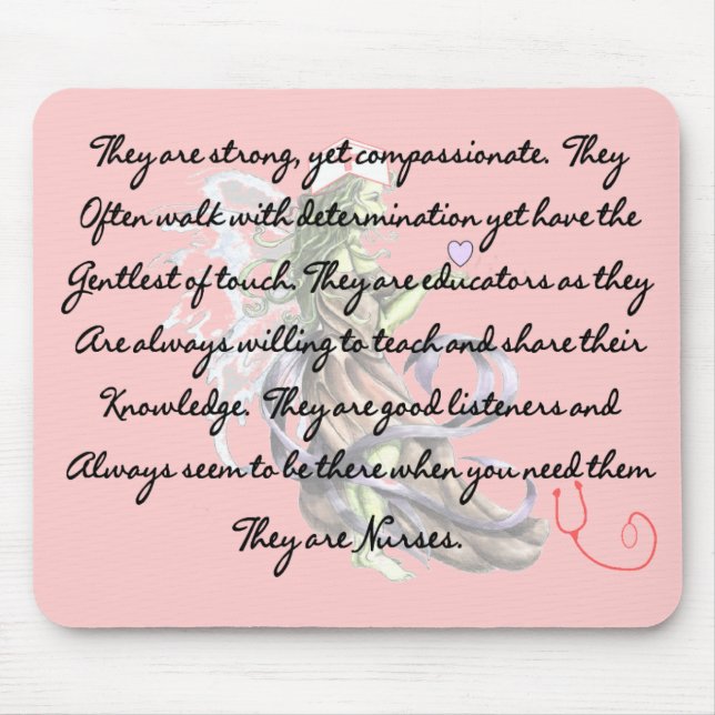 They are Nurses.  Mousepad (Front)