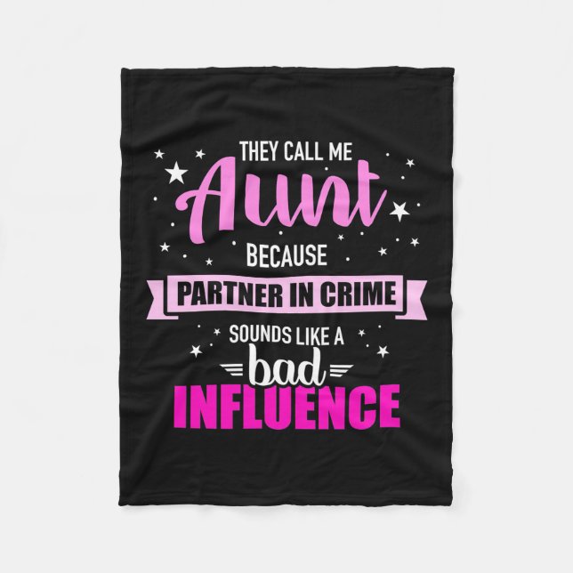 They Call Me Aunt Fleece Blanket (Front)