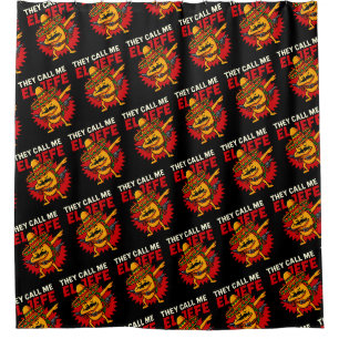 They Call Me El Jefe Taco Funny Boss Cinco De Mayo Shower Curtain