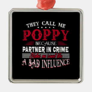They Call Me Poppy Because Partner In Crime Makes Metal Tree Decoration