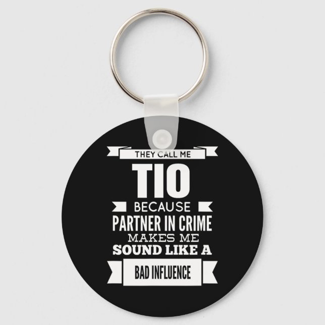 They Call Me Tio Mexican Spanish Uncle  Key Ring (Front)