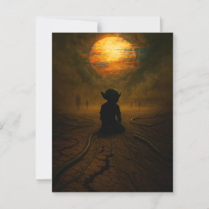 They Came While the Sun Was Melting Postcard