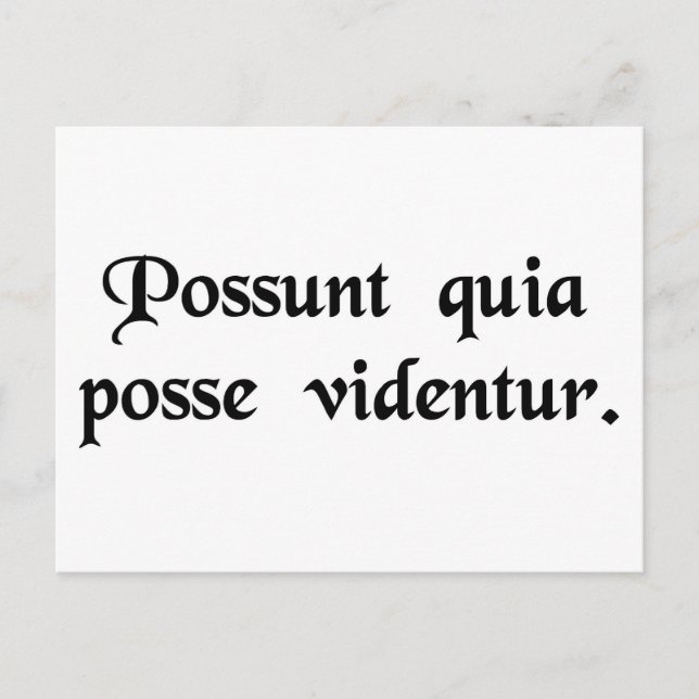 They can because they think they can. postcard (Front)