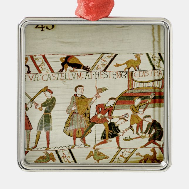 They construct the fortifications metal tree decoration (Front)