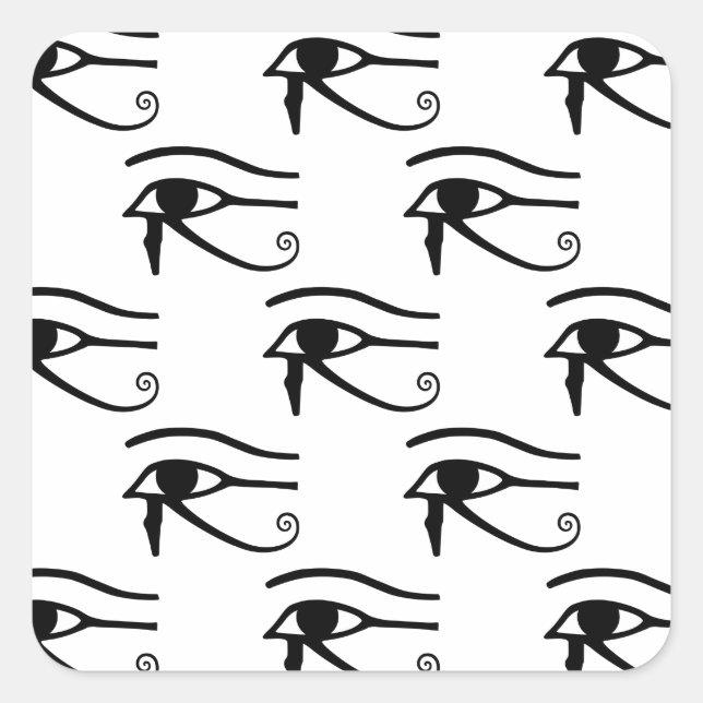 They Eye Of Horus Pattern Square Sticker (Front)