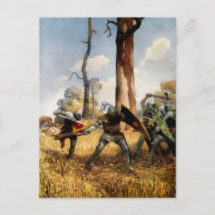 “They Fought on Foot” by NC Wyeth Postcard