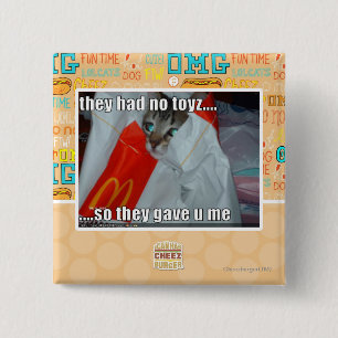 they had no toyz 15 cm square badge