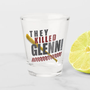 "They Killed Glenn" Walking Dead Fan Shot Glass