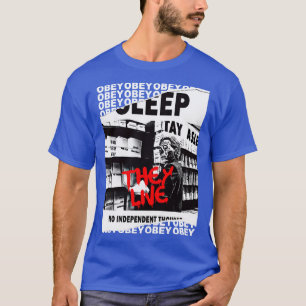 They Live OBEY Retro Cult Classic Horror Fan Desig T-Shirt