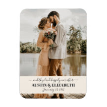 They lived happily ever after wedding thank you in