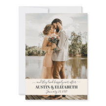 They lived happily ever after wedding thank you