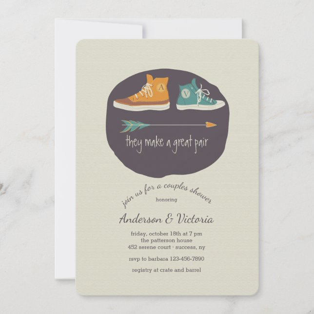 They Make A Great Pair Shower Invitation (Front)