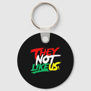They Not Like Us Juneteeth Black History Month Wom Key Ring